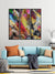 999Store Multicolor Wall Painting Abstract 3 Piece Painting ( Set Of 3 Panels Canvas Print 78X76 Cm Black) Bl3Fcanvas022