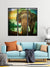 999Store Beautiful Elephant Paintings For Living Room 3 Piece Painting For Living Room ( Set Of 3 Panels Canvas Print 78X76 Cm Black) Bl3Fcanvas081