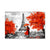 999Store Eiffel Tower Grey& Red tree Canvas Painting FLP0310