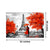 999Store Eiffel Tower Grey& Red tree Canvas Painting FLP0310