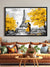 999Store Eiffel Tower Grey& Yellow tree Canvas Painting FLP0311