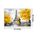 999Store Eiffel Tower Grey& Yellow tree Canvas Painting FLP0311