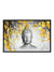 999Store Grey Buddha And Yellow leaf Canvas Painting  FLP0313