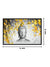 999Store Grey Buddha And Yellow leaf Canvas Painting  FLP0313