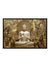 999Store Golden Buddha and OM Printed Canvas Painting FLP0328