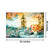 999Store Multicolor London Cities Canvas Painting  FLP0334