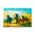 999Store Yellow Running Horse Canvas Painting FLP0349