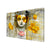 999Store Yellow Flower and Buddha canvas Painting FLP0372