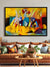 999Store Yellow abstract Canvas Painting FLP0381