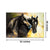 999Store Brown Two Horse Canvas Painting FLP0385