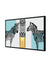 999Store Black Two Zebra Canvas Painting FLP0386