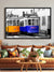 999Store Modern City and Train canvas Painting FLP0391
