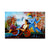 999Store Multicolor Radha Krishna Canvas Painting FLP0403