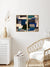 999Store Fiber Frames  Centuries Abstract Wall Art Painting abstract wall painting for living room (Set of 2 Panels Vinyl Print 24X18 Inches Golden Frame)