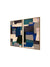 999Store Fiber Frames  Centuries Abstract Wall Art Painting abstract wall painting for living room (Set of 2 Panels Vinyl Print 24X18 Inches Golden Frame)