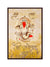 999Store blessing Lord Ganesha wall painting frames for wall decor living room (Canvas_Brown  Frame)