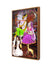 999Store lord radha krishna painting with Frame sitting with Mirabai modern art wall painting (Canvas_Golden Frame)