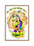 999Store lakshmi mata with lakshmi mantra art canvas painting  (Canvas_Golden Frame)