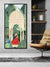 999Store Lady Sitting With Yellow Bird In Hand And Peacock Modern Art Long Big Canvas Wall Painting BoxF24X48004