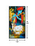 999Store Krishna Playing Flute With Cow Modern Art Canvas Long Big Painting For Wall Décor BoxF24X48005