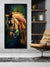 999Store Brown Horse Face Modern Art Canvas Long Big Painting For Wall Decoration BoxF24X48008