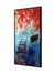 999Store Red Leaf With Stairs And Boat In Lake Modern Art Canvas Long Big Painting BoxF24X48012