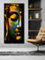 999Store Lord Buddha Half Face With Yellow Color Effect Modern Art Long Big Canvas Wall Painting BoxF24X48016