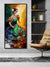 999Store Flamenco Dancer Multi Color Abstract Effect Modern Art Long Big Canvas Wall Painting BoxF24X48053