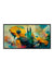 999Store Yellow Color Flower With Abstract Effect Art Canvas Long Big Painting For Wall Décor BoxF24X48065