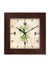 999Store leaf background wooden design modern art stylish wall clock square wall clock for living room/bedroom/home/kitchen/office/shop