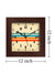999Store geometrical blue and orange line art modern stylish square clock for living room/bedroom/home/kitchen/office/shop