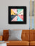 999Store geometric multi color art square wall clock modern for living room/bedroom/hall/office/shop/kitchen