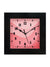 999Store pink color modern art stylish square wall clock for bedroom/kitchen/hall wall/office/shop/living room