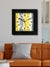 999Store geometrical yellow and dark gray and round art modern stylish square wall clock for bedroom/living room/home/kitchen/office/shop