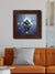 999Store golden and blue art modern stylish wall clock square wall clock for living room/bedroom/kitchen/home/office/shop