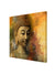 999Store Wooden Stretched Lord Gautam Budha big wall painting buddha art frame bed room living décor home Brown Yellow Wall frames canvas modern stylish hanging