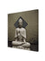 999Store Wooden Stretched Lord Gautam Budha art paintings for wall canvas painting buddha frame bed room living décor home white Golden Line Box Wall frames modern stylish hanging