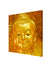 999Store Wooden Stretched Lord Gautam Budha Wall art with frames wall painting buddha frame bed room living décor home Golden Face canvas modern stylish hanging