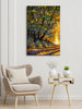 999Store Tree With Forest View And Beautiful Sun Modern Art Canvas Paintings For Living Room