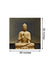999Store Wooden Stretched Lord Gautam Budha framed canvas painting wall paintings buddha frame art bed room living décor home Golden Gray With Bubble Wall frames modern stylish hanging