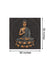 999Store Wooden Stretched Lord Gautam Budha wall decor for living room painting paintings buddha art frame bed décor home Gray Golden Color Yantra Wall frames canvas modern stylish hanging