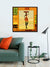 999Store Wooden Stretched Framed painting with frame paintings for living room Ethnic woman Yellow Wall frames canvas modern stylish décor home hanging