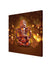 999Store Wooden Stretched God Lord Ganesha Ganpati paintings Brown Golden Bubble A He Wall frames modern stylish hanging FLP100