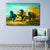 999Store Yellow Running Horse Canvas Painting FLP0351