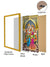 999Store Blessing Lord Ganesha Photo Painting With Photo Frame For Temple / Mandir Ganesha Photo Frame