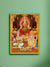 999Store Lakshmi With Ganesha and Saraswati Photo Painting with photo Frame for Temple / Mandir lakshmi with ganesha and saraswati picture frame