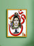 999Store Lord Shiva and Om Photo Painting with photo Frame for Temple / Mandir lord shiva om picture