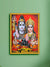 999Store Lord Shiva Parivar Photo Painting with photo Frame for Temple / Mandir shiva parivar photo frame
