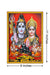 999Store Lord Shiva Parivar Photo Painting with photo Frame for Temple / Mandir shiva parivar photo frame