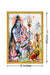 999Store Lord Shiva Parivar Photo Painting with photo Frame for Temple / Mandir shiva parivar picture frame